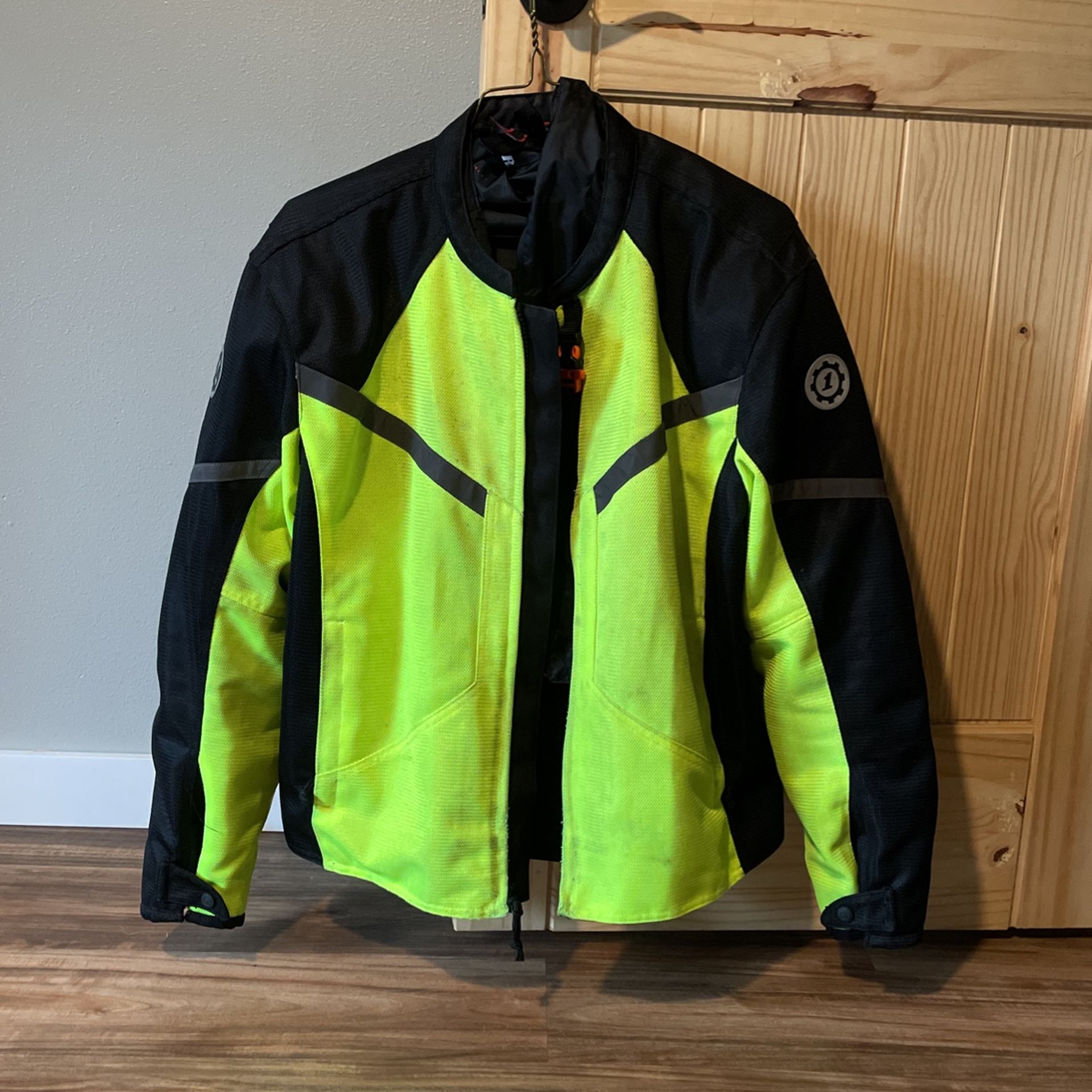 First Gear High Viz Motorcycle Jacket