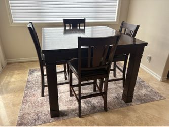 Counter Stool Height Table w/ Hidden Leaf