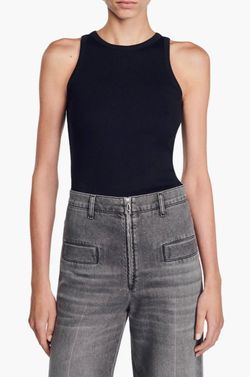 sandro embroidered vest tank size 2