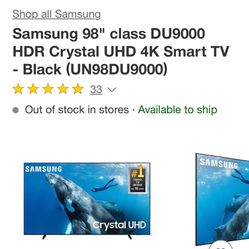 Samsung 95” Smart tv