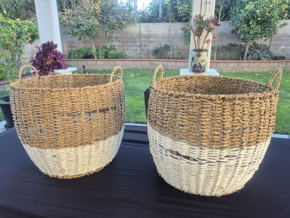 Baskets With Metal Frames