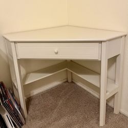 White Corner Desk