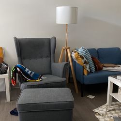 IKEA Armchair And Ottoman