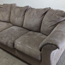 Couch - 3seater + Loveseat+ Single Seater With Ottoman