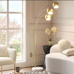 3-Head Metal Globe Floor