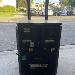 TOUGHBUILT STACKTECH 22.3-in W x 26-in H x 19.7-in D Plastic/Metal Rolling Tool Box