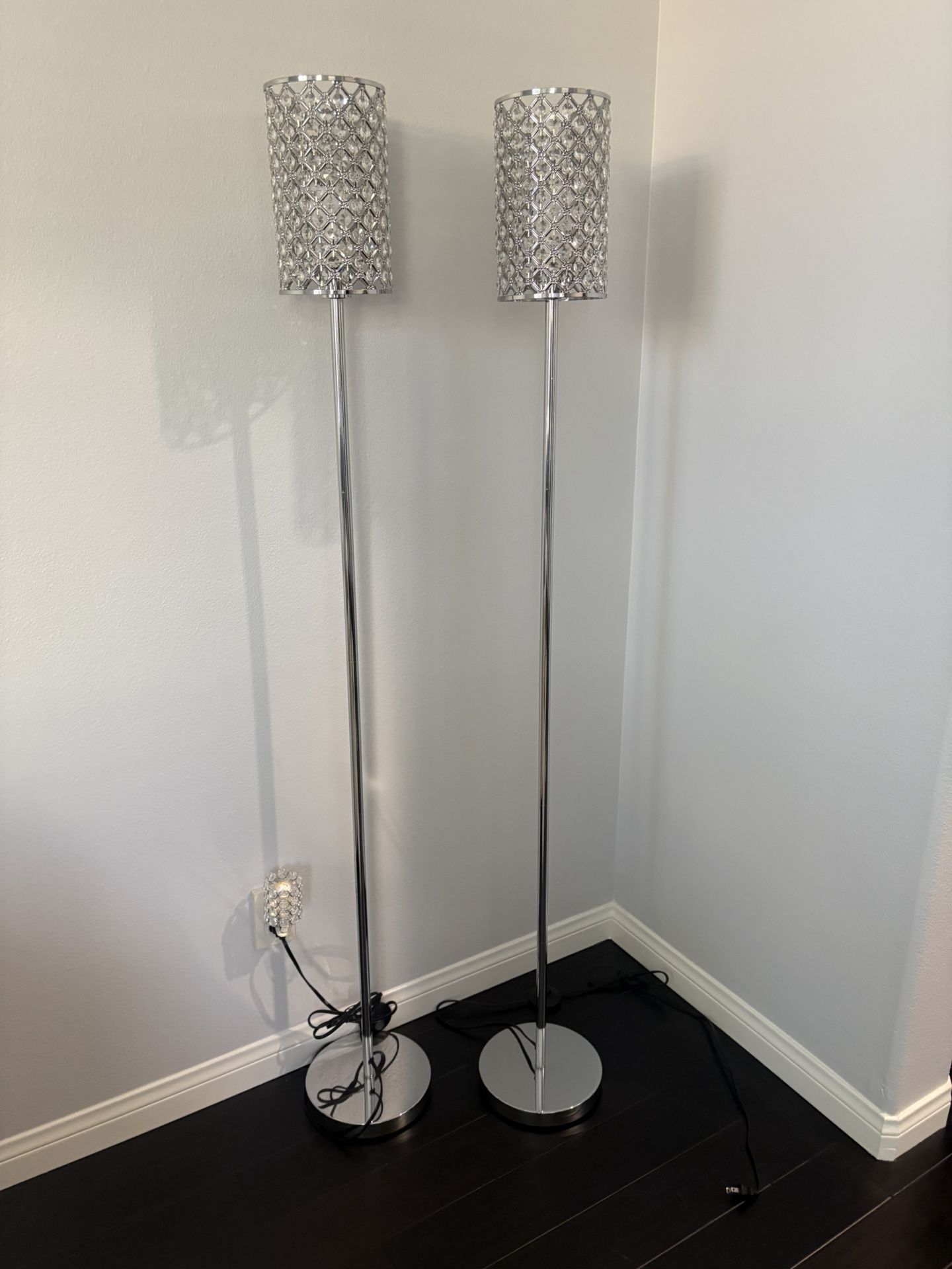 Silver Floor Lamps 