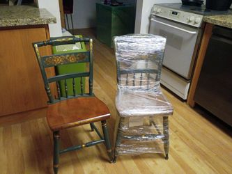 L.Hitchcock Green Vintage Collectibles Chairs