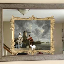 Large Grey Mirror (3 X 4 Ft)
