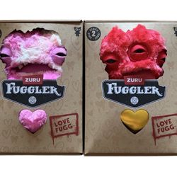 2026 Set of 2 Fuggler Love Fugg Series 2 Valentine's Day Funny Ugly Monsters NEW