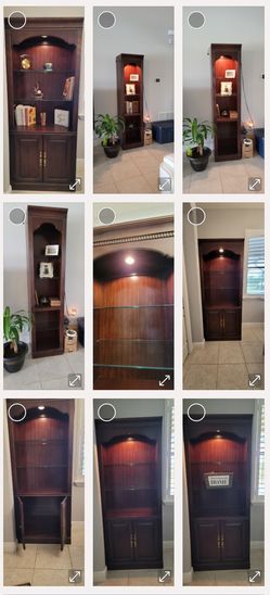 2 Cabinet/ Library With Light