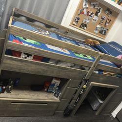 Two Twin Loft Beds