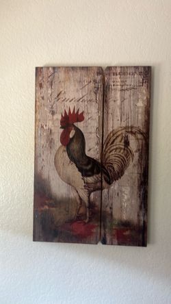 Wood Rooster Frame