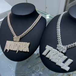 VVS CUSTOM 3” PENDANT & 10mm CUBAN CHAIN DEAL - Passes Diamond Tester, Top Quality