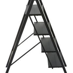 findmall 4 Steps Black Aluminum