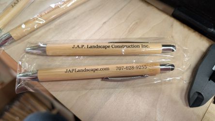 Custom Engraved Bamboo Pens