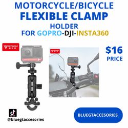 Motorcycle/Bicycle Holder For GoPro-DJI-Insta 360