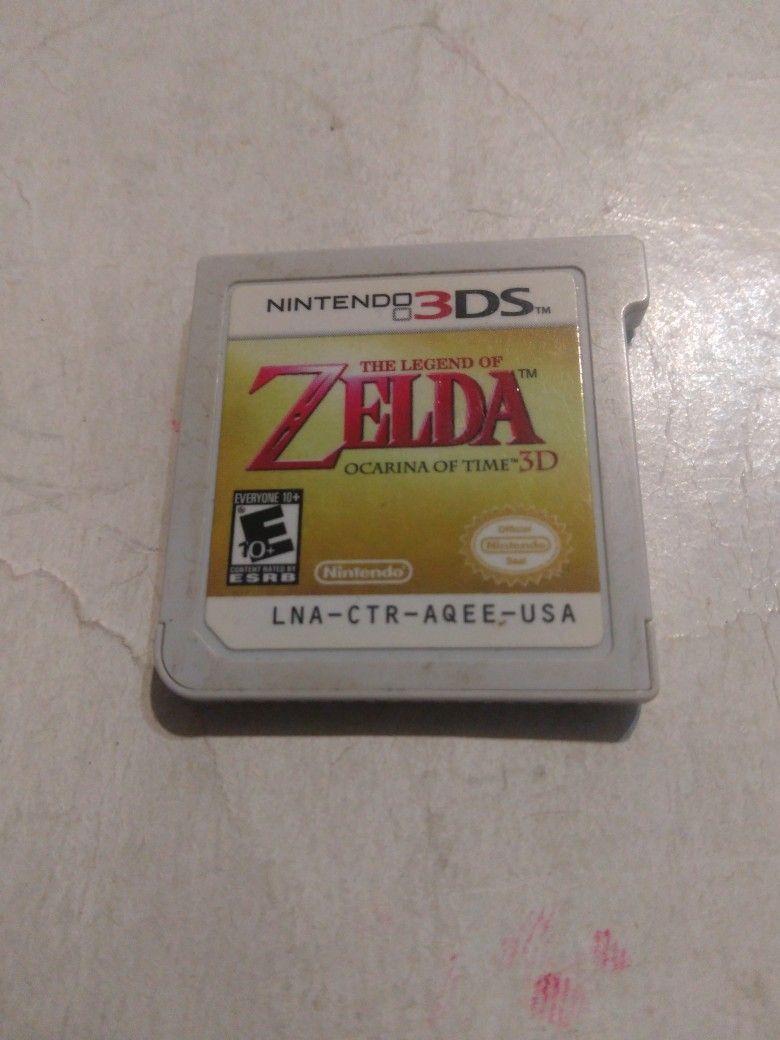 Nintendo 3DS Game The Legend Of Zelda Ocarina Of Time 3D No Case Used