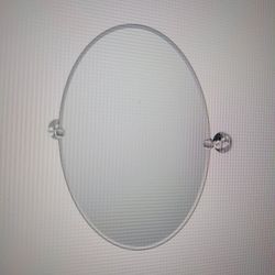 Wall Mounted Frameless Oval Mirror