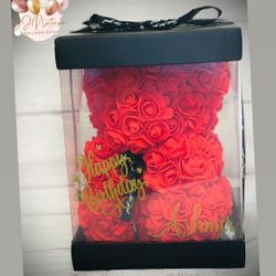 CUSTOM ROSE TEDDY BEAR