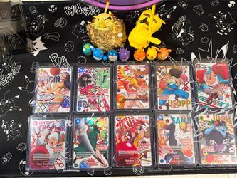One Piece x Round 1 Promo Trading Cards English COMPLETE SET of 10 - Pack Fresh