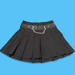 Hot Topic Black Pleated Skirt Goth Vibes 