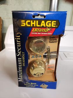 Schlage double cylinder deadbolt