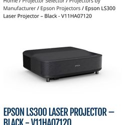 Epson LS300 laser projector-