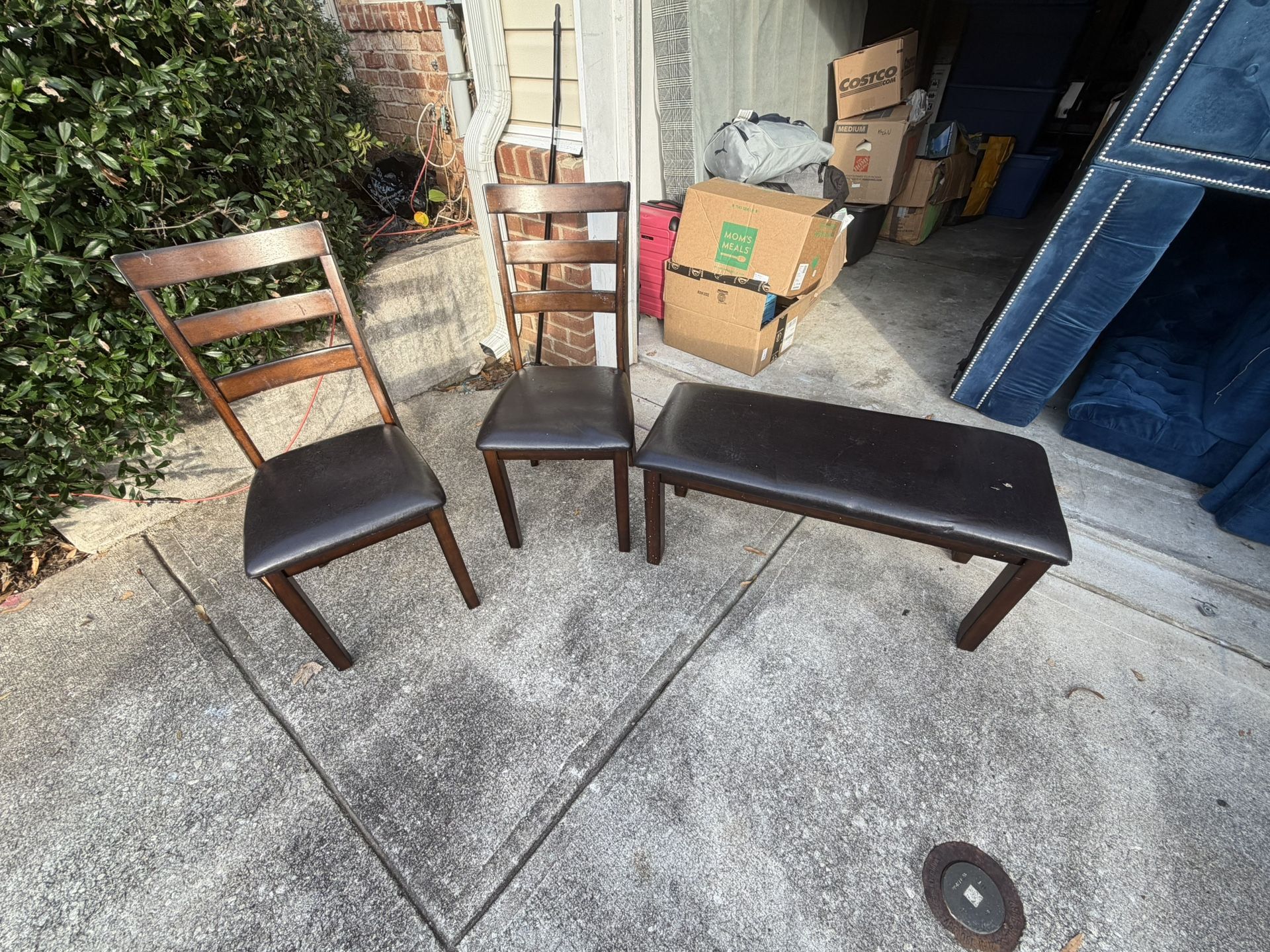 Garage Sale Full Size Black Bed Frame Kitchen Table With Chairs And Bench, Sectional Couches 