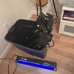 Eight 24" Long Black Lights (Florescent Bulbs)