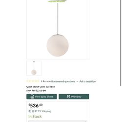 Ultra Luxury WAC Lighting Niveous 13” Pendant