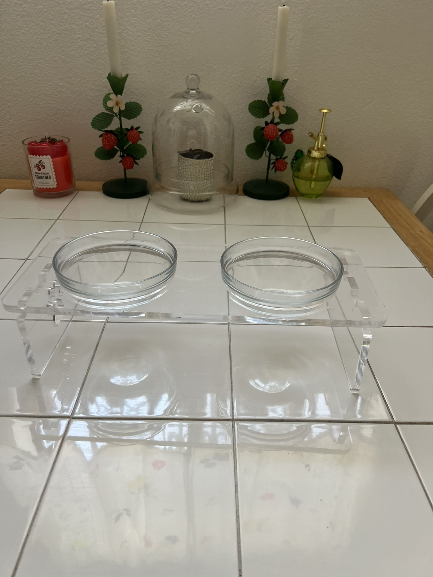 Cat Food Bowl Table Thing