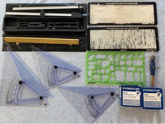 Vintage Architect Drafting Drawing Lot Alvin; Staedtler; German ($18 for all)