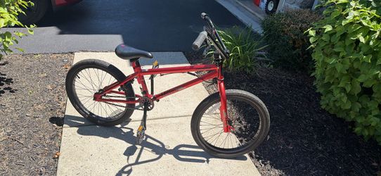 Mongoose red bmx bike
