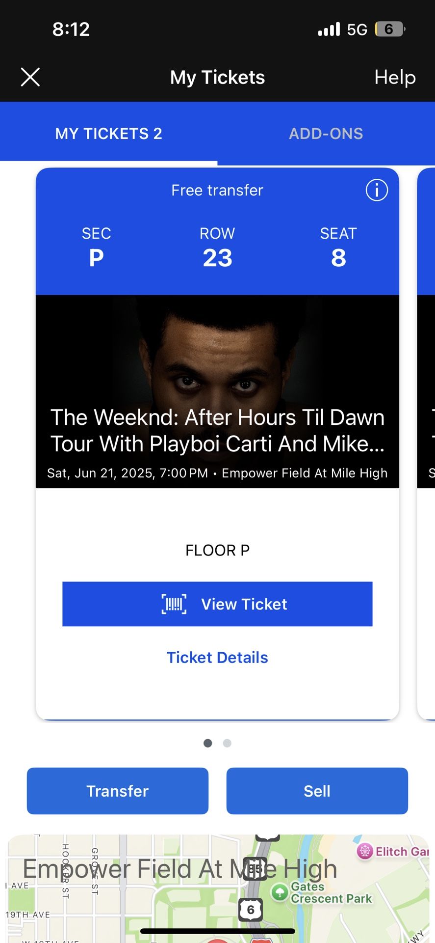 The Weeknd Concert Tickets for June 21st 2025