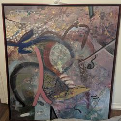 Canvas Painting, Piece by Lisa Sparling 1991 52"x 58"