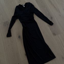 black barely worn h and m long dress 