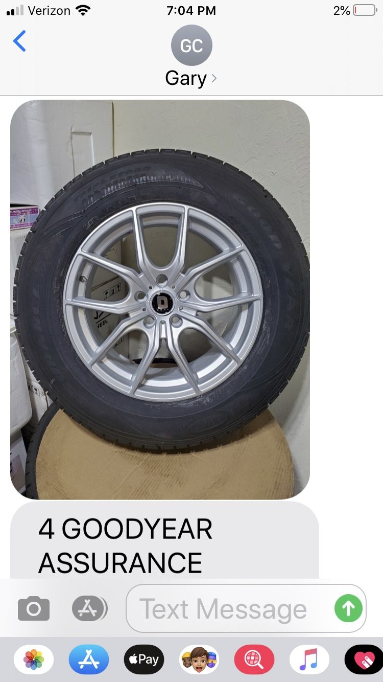 Goodyear tires mounted