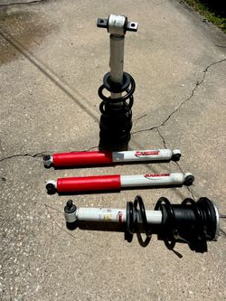 Rancho brand shock absorbers for 2024 GMC Sierra, Silverado