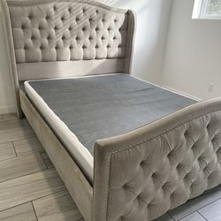 Queen Bed Frame + Box Spring