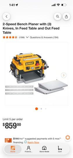 Dewalt planer