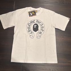 White Chrome X Bape Tee