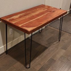 Mid Century Table Or Desk, Brazilian Hardwood