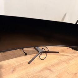 SAMSUNG 49” Odyssey CRG Series Dual QHD (5120x1440) Curved Gaming Monitor, 120Hz, QLED, HDR, Height Adjustable Stand, Radeon FreeSync, LC49RG90SSNXZA
