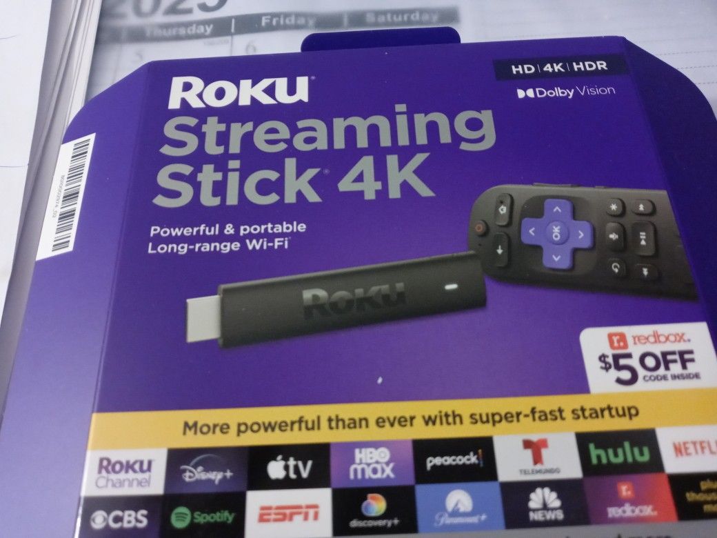 Roku Streaming Stick 4 K New