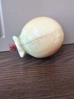 Vintage MCM Peach/Nectarine Alabaster Stone Nectarine Peach Fruit Italian Style