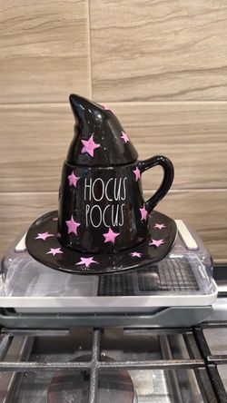 Rae Dunn Hocus Pocus Witch Hat Mug Set