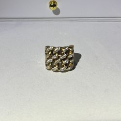 Double Cuban Ring 10k