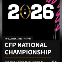  National Championship Game Tickets