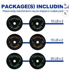 100 pounds of bumper weights attend 15 and some 25